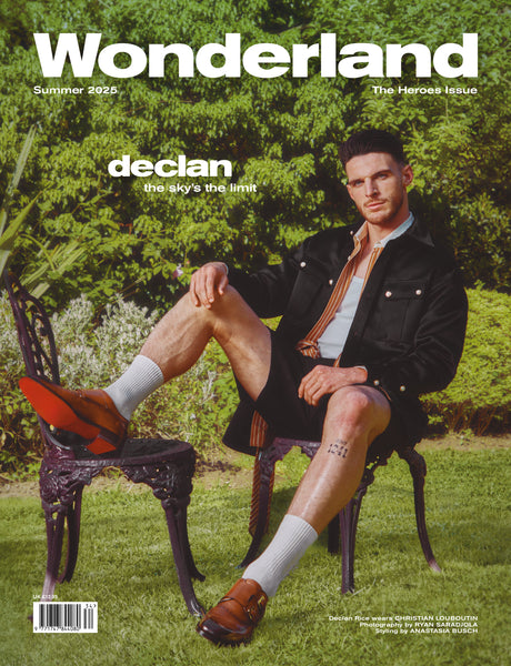 DECLAN RICE Covers Wonderland's Summer issue 2025 Wearing Christian Louboutin