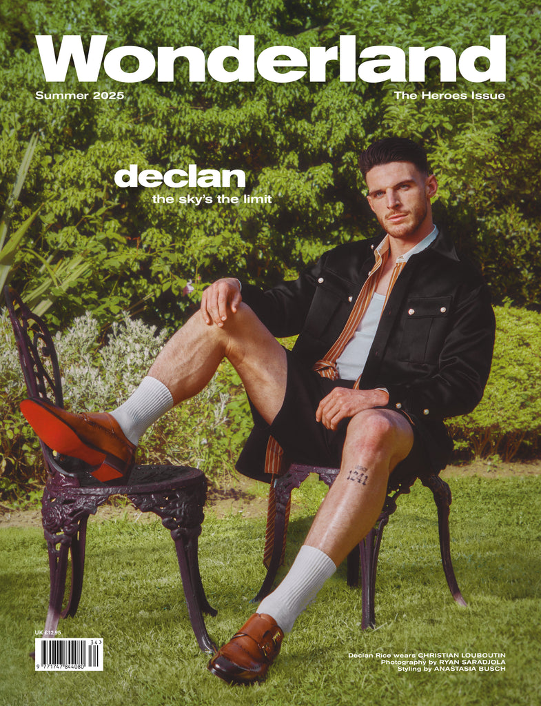 DECLAN RICE Covers Wonderland's Summer issue 2025 Wearing Christian Louboutin