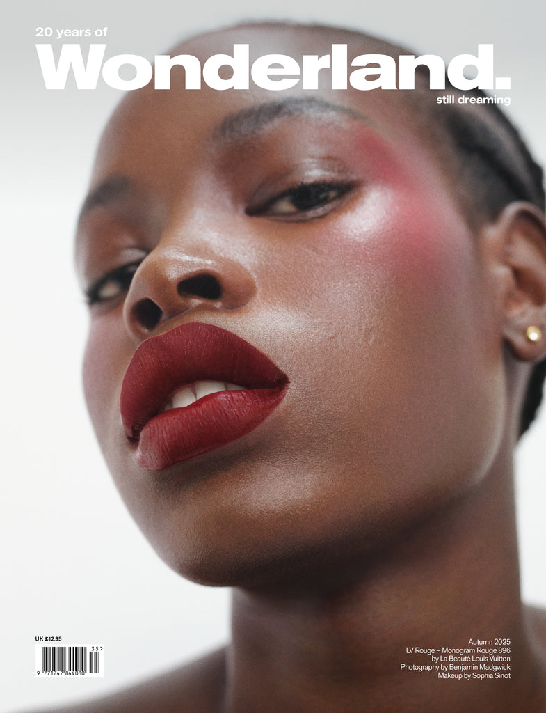 Adhieu Arok Covers Wonderland’s 20th Anniversary Issue in Louis Vuitton Beauty