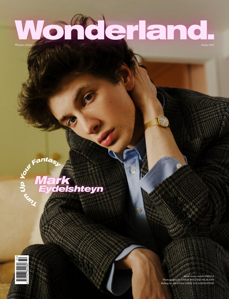 MARK EYDELSHTEYN Covers Wonderland's Winter issue 2024 Wearing Omega